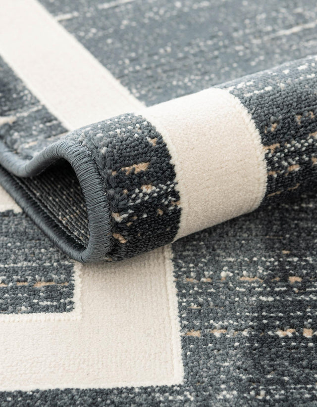 Navy Blue 9' x 12' 2 Jill Zarin Uptown Rectangle Area Rug 70% Polypropylene & 30% Polyester Contemporary Carpet for Living, Dining, Office, Bedroom for Sale at Rug Engine