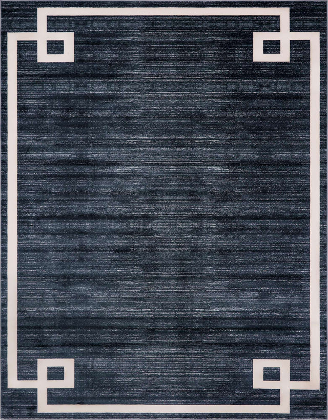 Navy Blue 8' x 10' Jill Zarin Uptown Rectangle Area Rug 70% Polypropylene & 30% Polyester Contemporary Carpet for Living, Dining, Office, Bedroom for Sale at Rug Engine