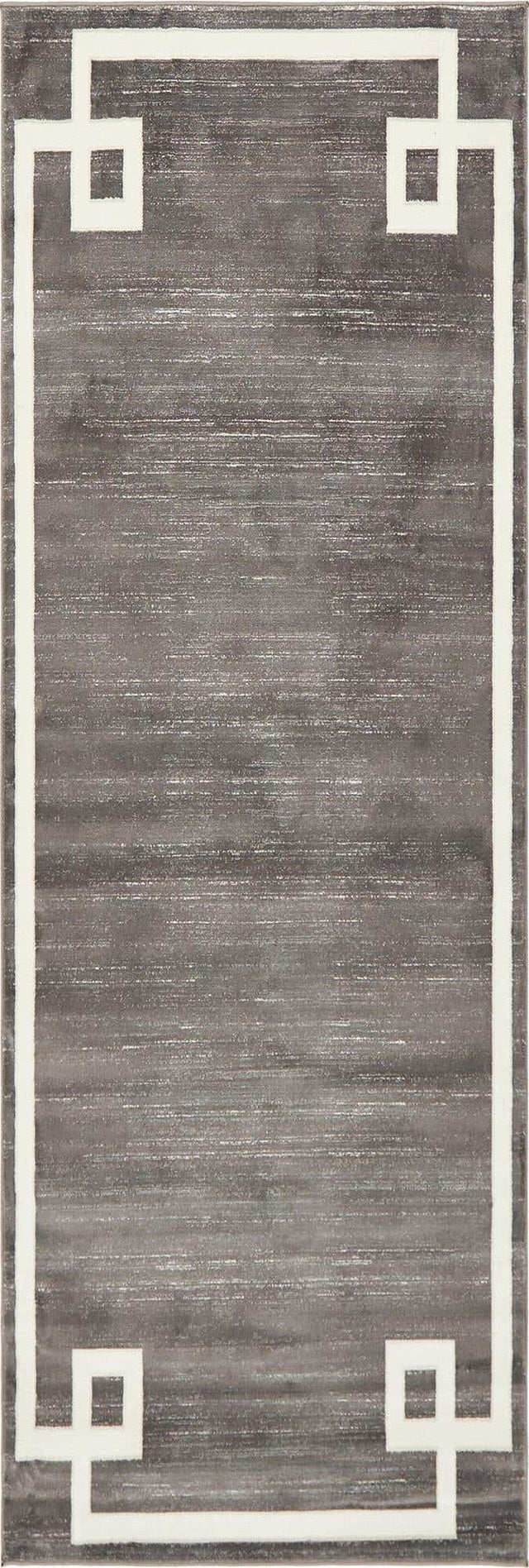 Gray 2' 2 x 6' 1 Jill Zarin Uptown Runner Area Rug 70% Polypropylene & 30% Polyester Contemporary Carpet for Living, Dining, Office, Bedroom for Sale at Rug Engine