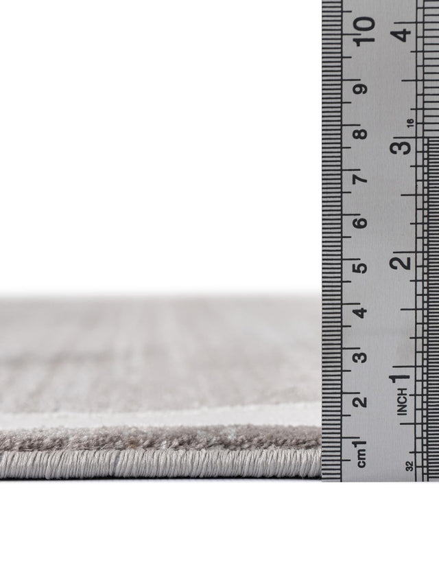 Gray 5' 1 x 8' Jill Zarin Uptown Rectangle Area Rug 70% Polypropylene & 30% Polyester Contemporary Carpet for Living, Dining, Office, Bedroom for Sale at Rug Engine
