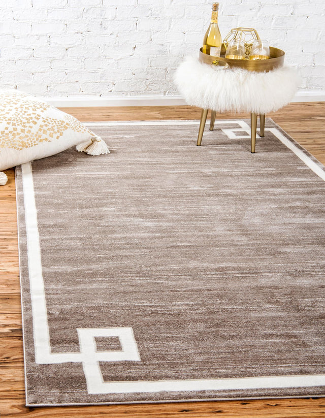 Light Brown 1' 8 x 1' 8 Jill Zarin Uptown Sample Area Rug 70% Polypropylene & 30% Polyester Contemporary Carpet for Living, Dining, Office, Bedroom for Sale at Rug Engine