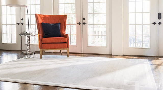 Beige 4' 1 x 6' 1 Jill Zarin Uptown Rectangle Area Rug 70% Polypropylene & 30% Polyester Contemporary Carpet for Living, Dining, Office, Bedroom for Sale at Rug Engine