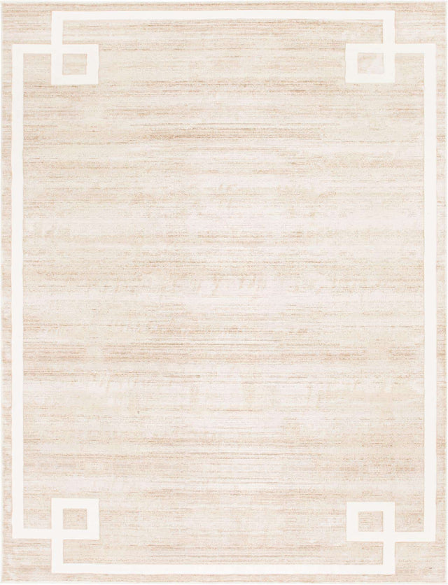 Beige 8' x 10' Jill Zarin Uptown Rectangle Area Rug 70% Polypropylene & 30% Polyester Contemporary Carpet for Living, Dining, Office, Bedroom for Sale at Rug Engine
