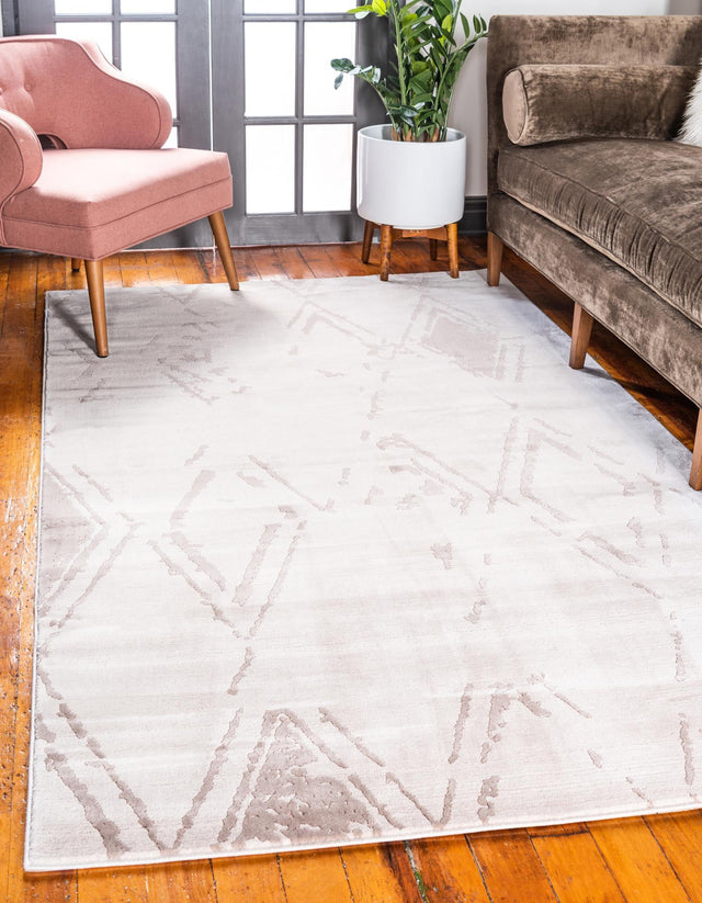 Beige 1' 8 x 1' 8 Jill Zarin Uptown Sample Area Rug 70% Polypropylene & 30% Polyester Contemporary Carpet for Living, Dining, Office, Bedroom for Sale at Rug Engine