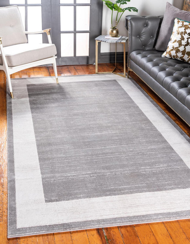 Gray 9' x 12' 2 Jill Zarin Uptown Rectangle Area Rug 70% Polypropylene & 30% Polyester Contemporary Carpet for Living, Dining, Office, Bedroom for Sale at Rug Engine