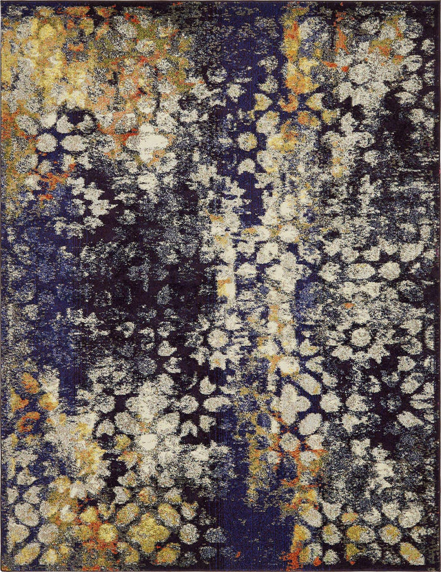 Navy Blue 8' x 10' Vita Rectangle Area Rug