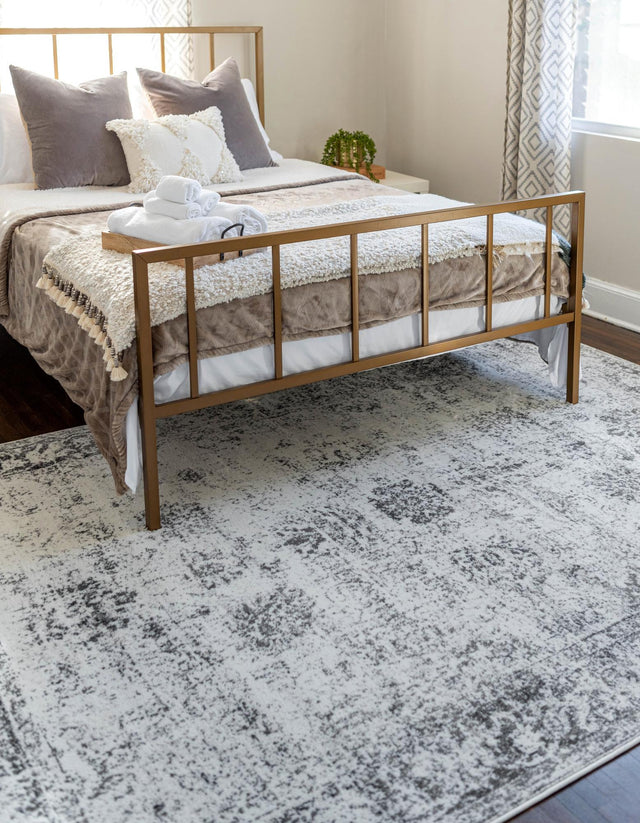 Gray 9' x 12' Sofia Rectangle Area Rug Discounted Clearance Final Sale