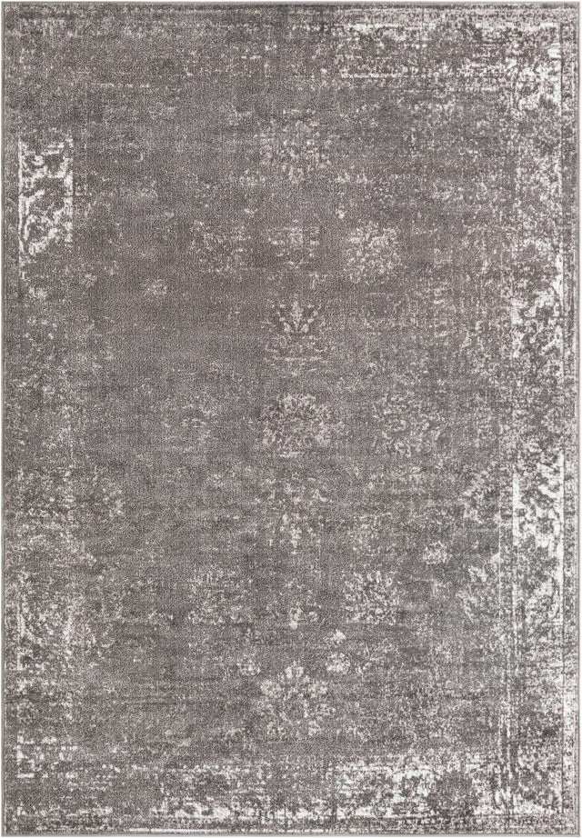 Dark Gray 7' 1 x 10' Sofia Rectangle Area Rug Durable Easy Clean Stain Resistant Unique Carpet for Affordable Interior Home Design for Sale at Rug Engine