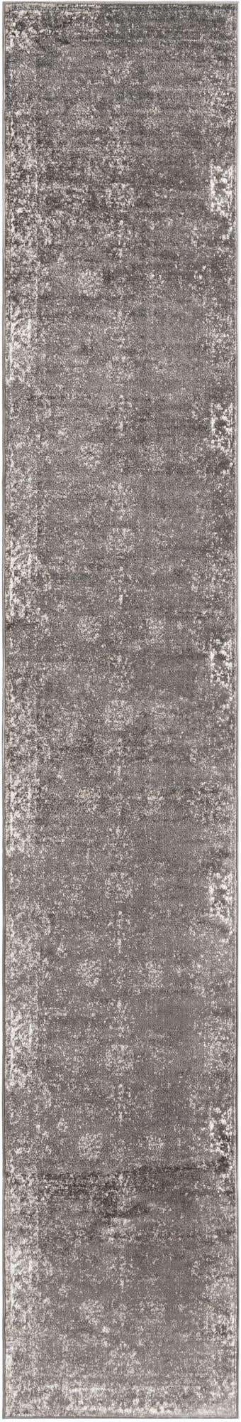 Dark Gray 3' 1 x 19' 8 Sofia Runner Area Rug Durable Easy Clean Stain Resistant Unique Carpet for Affordable Interior Home Design for Sale at Rug Engine
