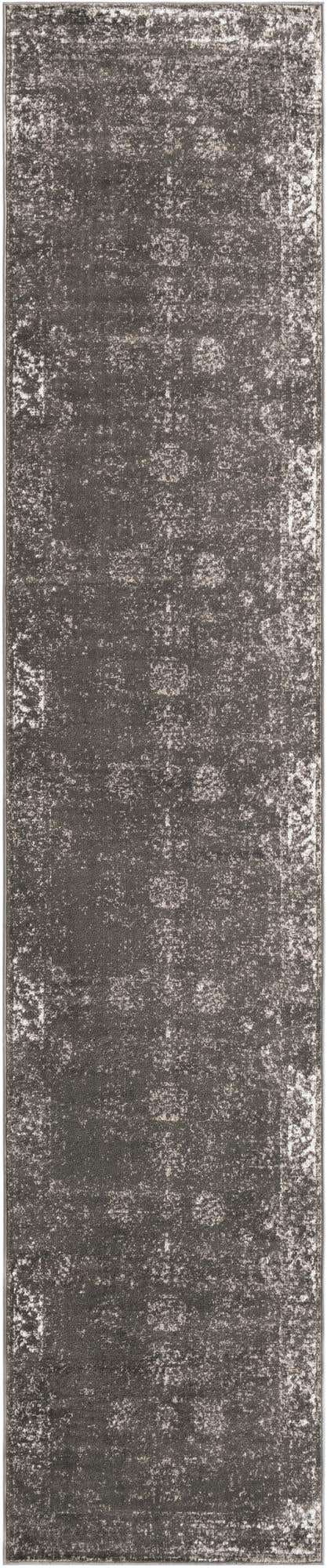 Dark Gray 3' 3 x 16' 5 Sofia Runner Area Rug Durable Easy Clean Stain Resistant Unique Carpet for Affordable Interior Home Design for Sale at Rug Engine
