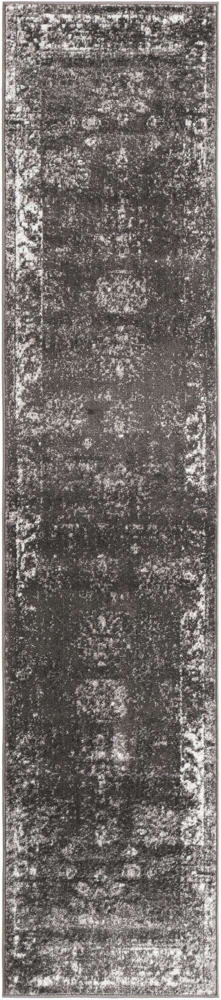 Dark Gray 2' x 9' 10 Sofia Runner Area Rug Durable Easy Clean Stain Resistant Unique Carpet for Affordable Interior Home Design for Sale at Rug Engine