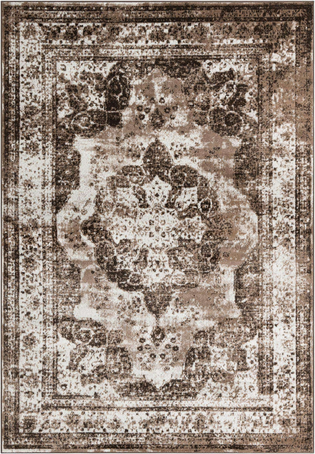 Light Brown 7' 1 x 10' Sofia Rectangle Area Rug Durable Easy Clean Stain Resistant Unique Carpet for Affordable Interior Home Design for Sale at Rug Engine
