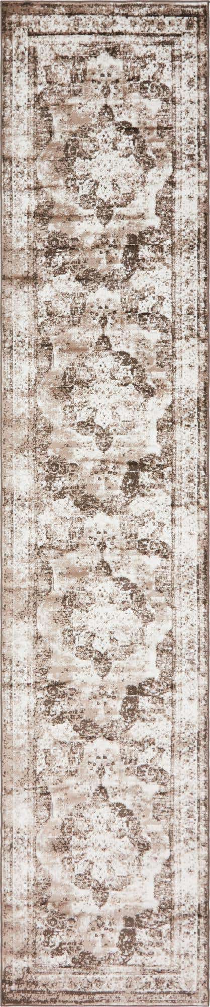 Light Brown 3' 3 x 16' 5 Sofia Runner Area Rug Durable Easy Clean Stain Resistant Unique Carpet for Affordable Interior Home Design for Sale at Rug Engine