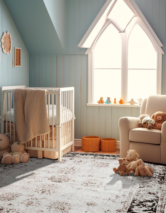 Beige 10' x 10' Sofia Square Area Rug