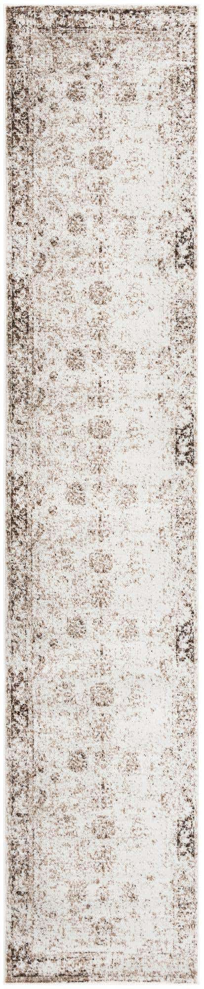 Beige 3' 3 x 16' 5 Sofia Runner Area Rug Durable Easy Clean Stain Resistant Unique Carpet for Affordable Interior Home Design for Sale at Rug Engine