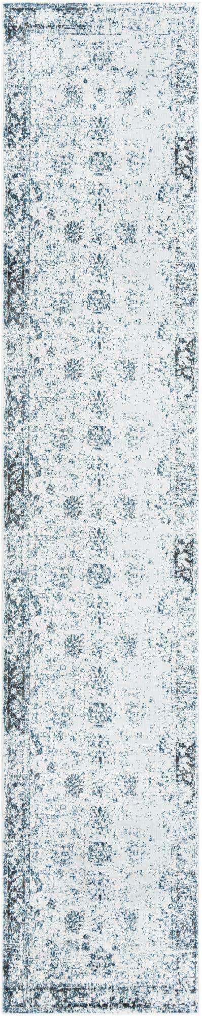 Light Blue 3' 3 x 16' 5 Sofia Runner Area Rug Durable Easy Clean Stain Resistant Unique Carpet for Affordable Interior Home Design for Sale at Rug Engine