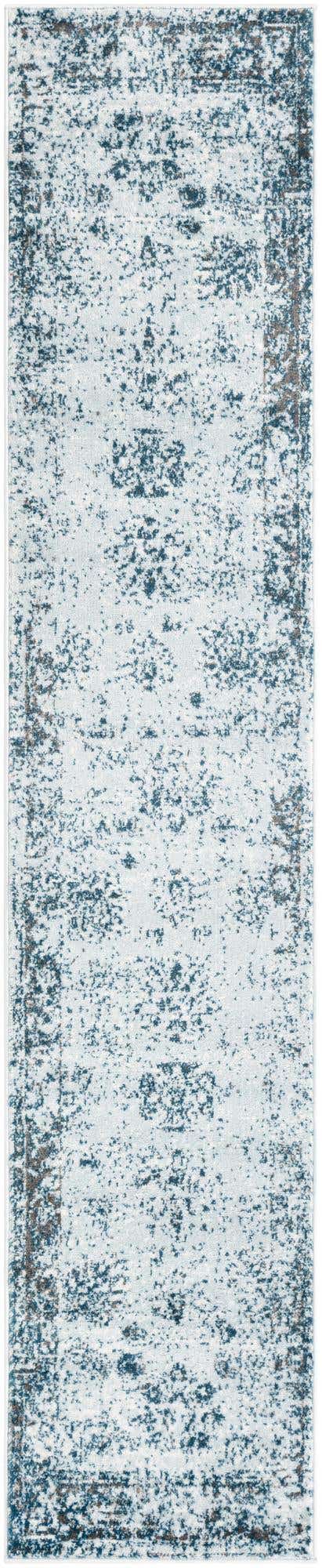 Light Blue 2' x 9' 10 Sofia Runner Area Rug Durable Easy Clean Stain Resistant Unique Carpet for Affordable Interior Home Design for Sale at Rug Engine