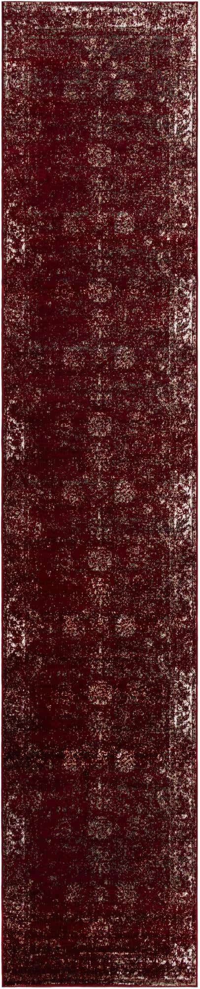 Burgundy 3' 3 x 16' 5 Sofia Runner Area Rug Durable Easy Clean Stain Resistant Unique Carpet for Affordable Interior Home Design for Sale at Rug Engine