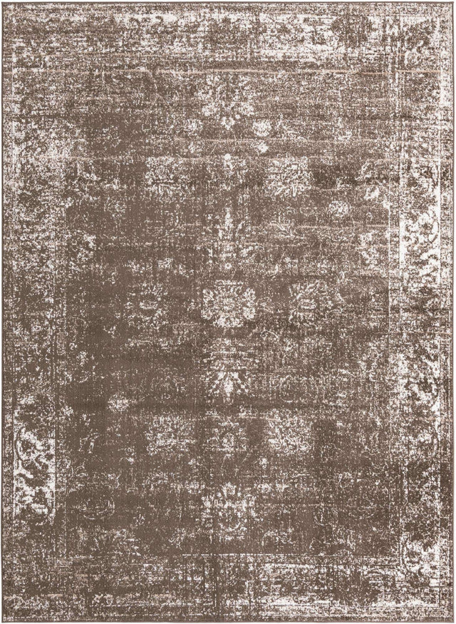 Brown 7' 10 x 11' Sofia Rectangle Area Rug Durable Easy Clean Stain Resistant Unique Carpet for Affordable Interior Home Design for Sale at Rug Engine