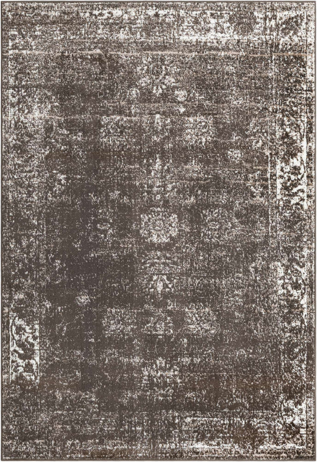Brown 6' 1 x 9' Sofia Rectangle Area Rug Durable Easy Clean Stain Resistant Unique Carpet for Affordable Interior Home Design for Sale at Rug Engine