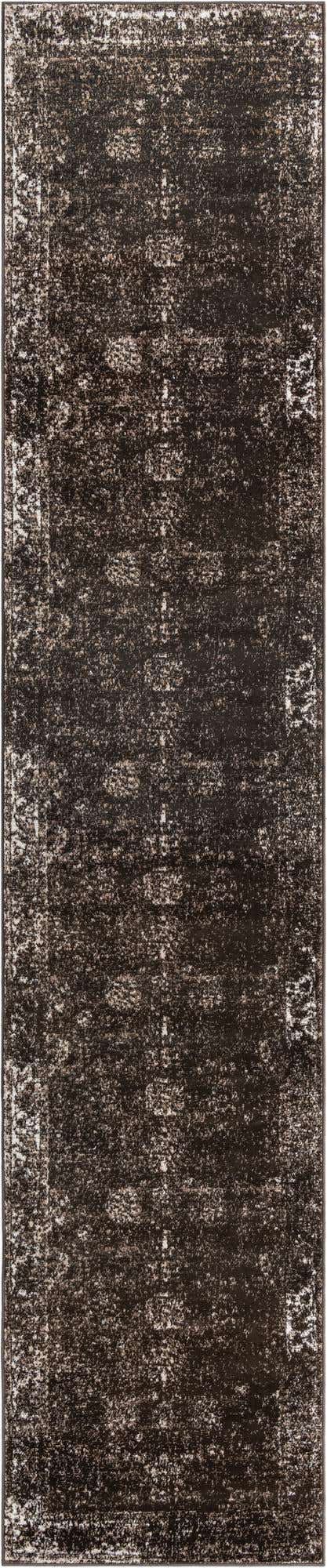 Brown 3' 3 x 16' 5 Sofia Runner Area Rug Durable Easy Clean Stain Resistant Unique Carpet for Affordable Interior Home Design for Sale at Rug Engine