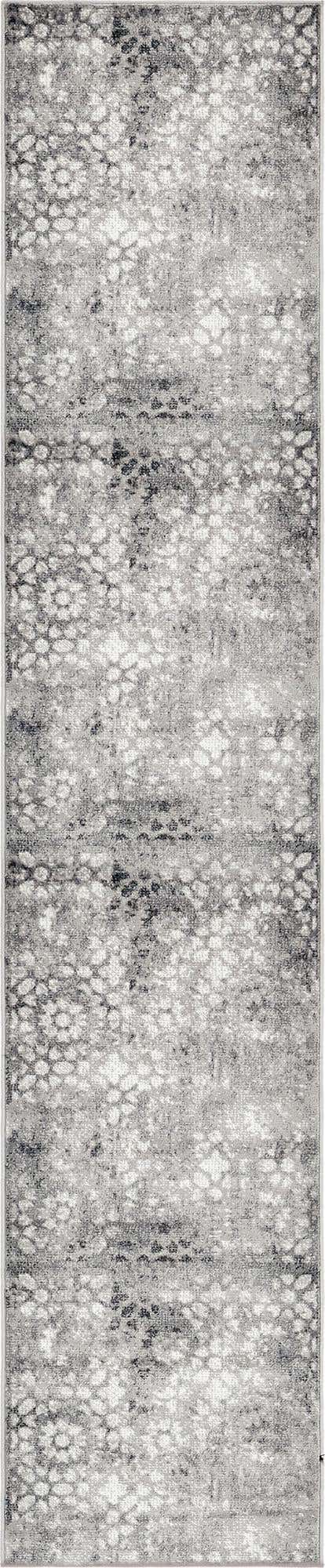 Dark Gray 3' 3 x 16' 5 Sofia Runner Area Rug Durable Easy Clean Stain Resistant Unique Carpet for Affordable Interior Home Design for Sale at Rug Engine