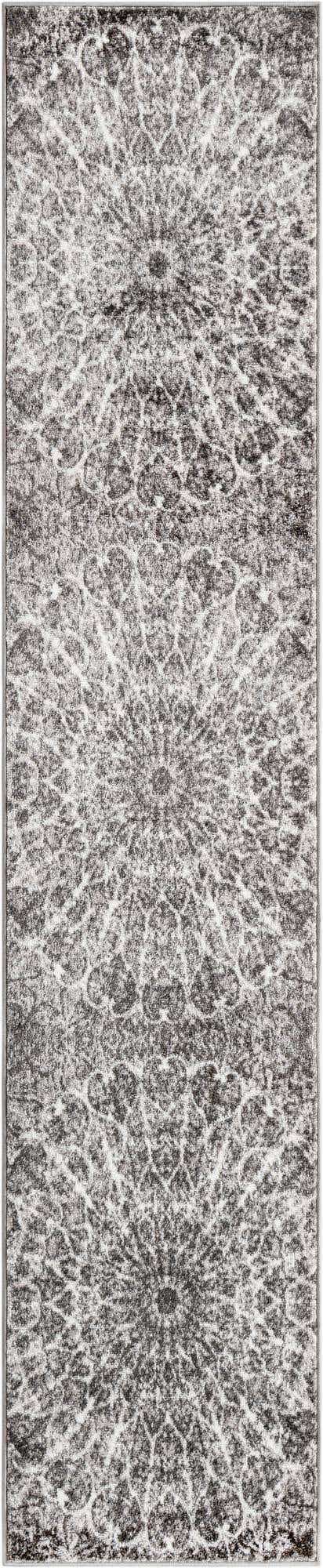 Dark Gray 2' x 9' 10 Sofia Runner Area Rug Durable Easy Clean Stain Resistant Unique Carpet for Affordable Interior Home Design for Sale at Rug Engine