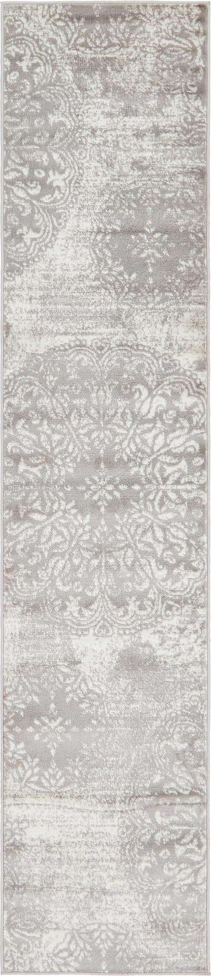 Gray 2' x 9' 10 Sofia Runner Area Rug Durable Easy Clean Stain Resistant Unique Carpet for Affordable Interior Home Design for Sale at Rug Engine