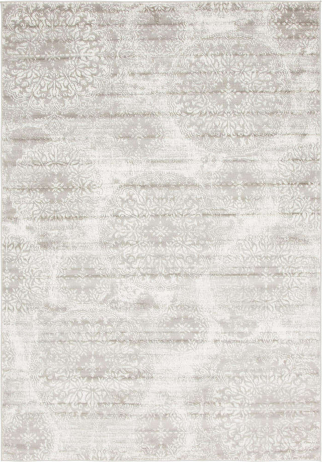 Light Gray 7' 1 x 10' Sofia Rectangle Area Rug Durable Easy Clean Stain Resistant Unique Carpet for Affordable Interior Home Design for Sale at Rug Engine