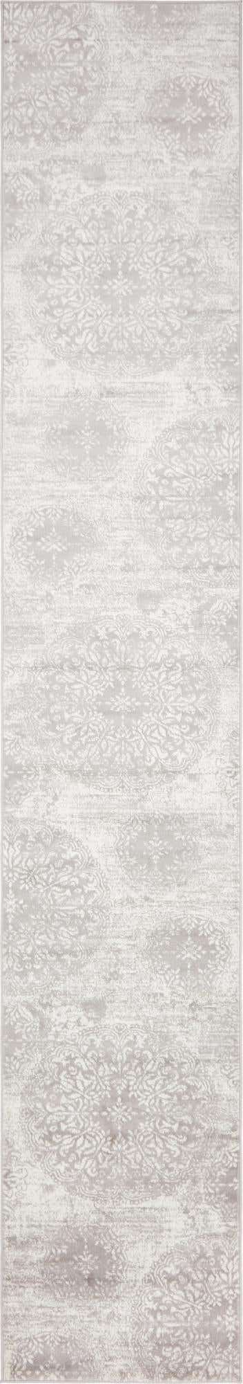 Light Gray 3' 3 x 19' 8 Sofia Runner Area Rug Durable Easy Clean Stain Resistant Unique Carpet for Affordable Interior Home Design for Sale at Rug Engine