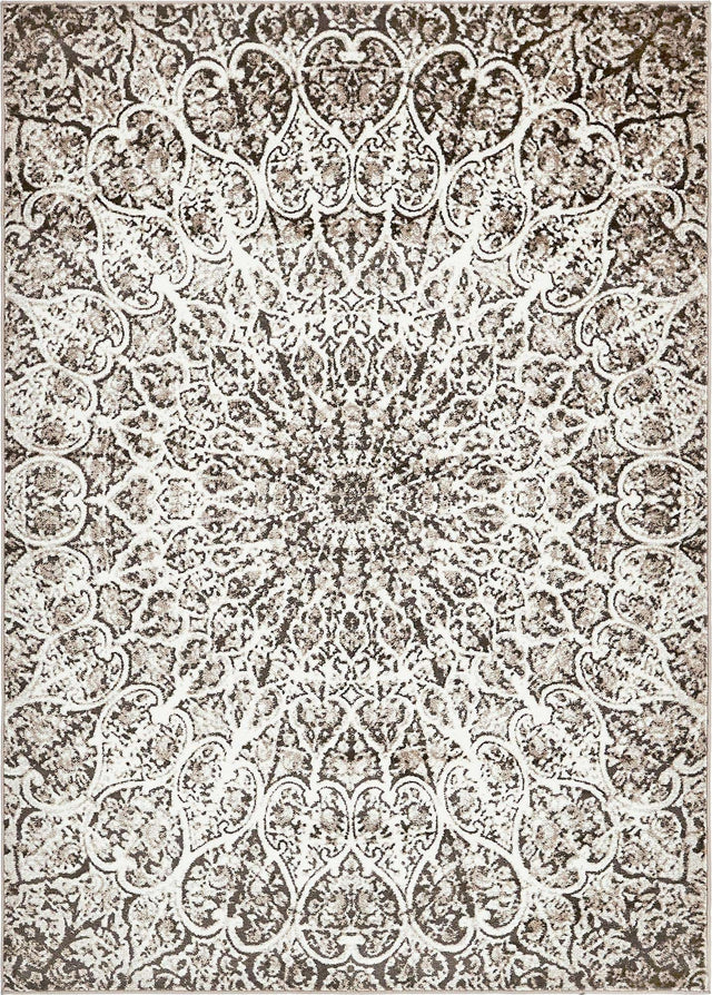 Brown 7' 1 x 10' Sofia Rectangle Area Rug Durable Easy Clean Stain Resistant Unique Carpet for Affordable Interior Home Design for Sale at Rug Engine