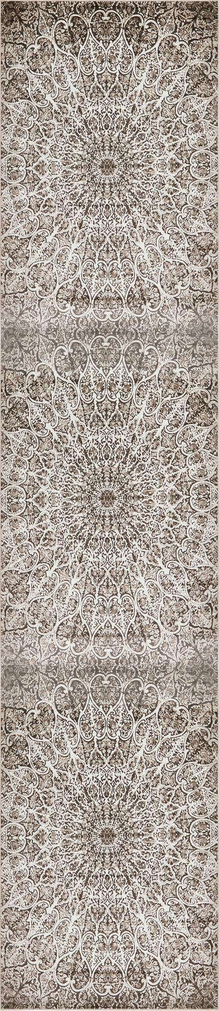 Brown 2' x 9' 10 Sofia Runner Area Rug Durable Easy Clean Stain Resistant Unique Carpet for Affordable Interior Home Design for Sale at Rug Engine