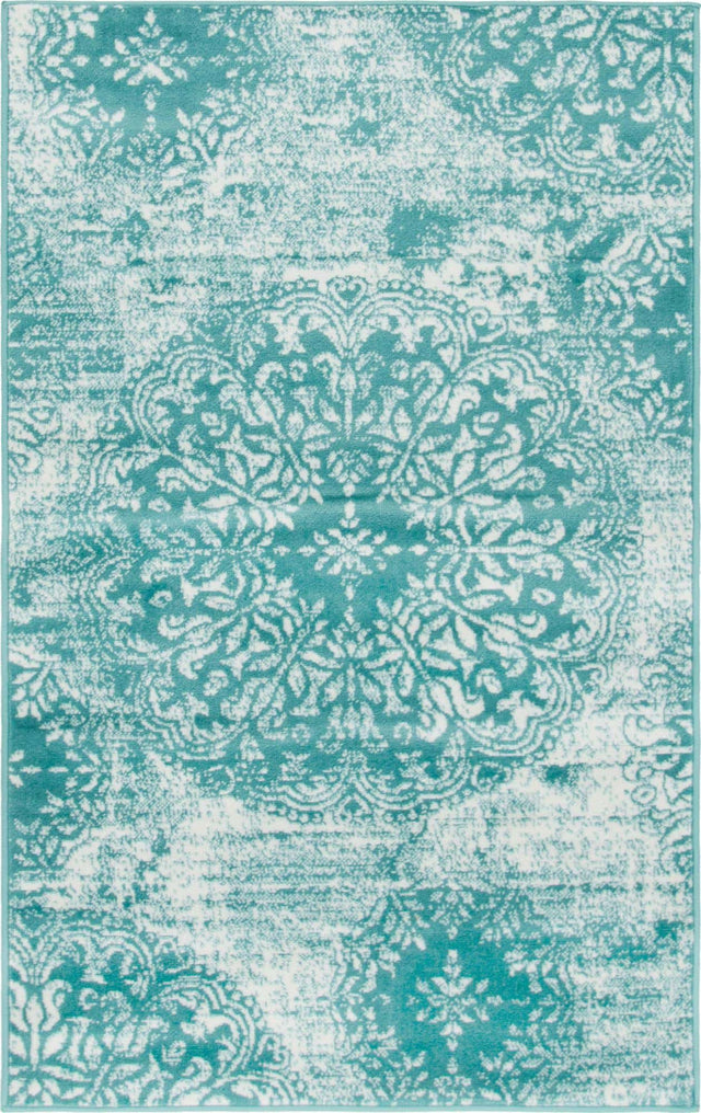 Turquoise 3' 1 x 5' 3 Sofia Rectangle Area Rug