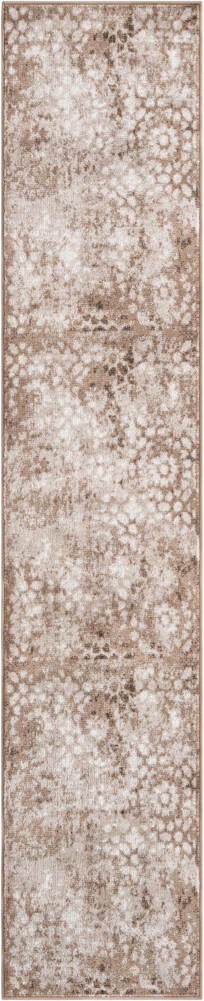 Brown 2' x 9' 10 Sofia Runner Area Rug Durable Easy Clean Stain Resistant Unique Carpet for Affordable Interior Home Design for Sale at Rug Engine