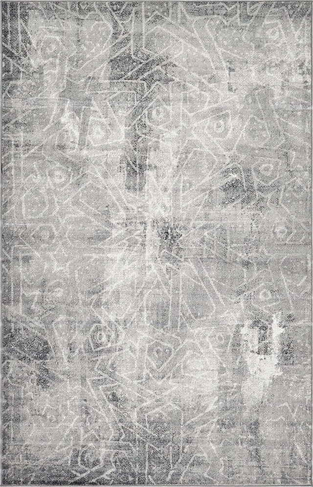 Dark Gray 3' 1 x 5' 3 Sofia Rectangle Area Rug Durable Easy Clean Stain Resistant Unique Carpet for Affordable Interior Home Design for Sale at Rug Engine