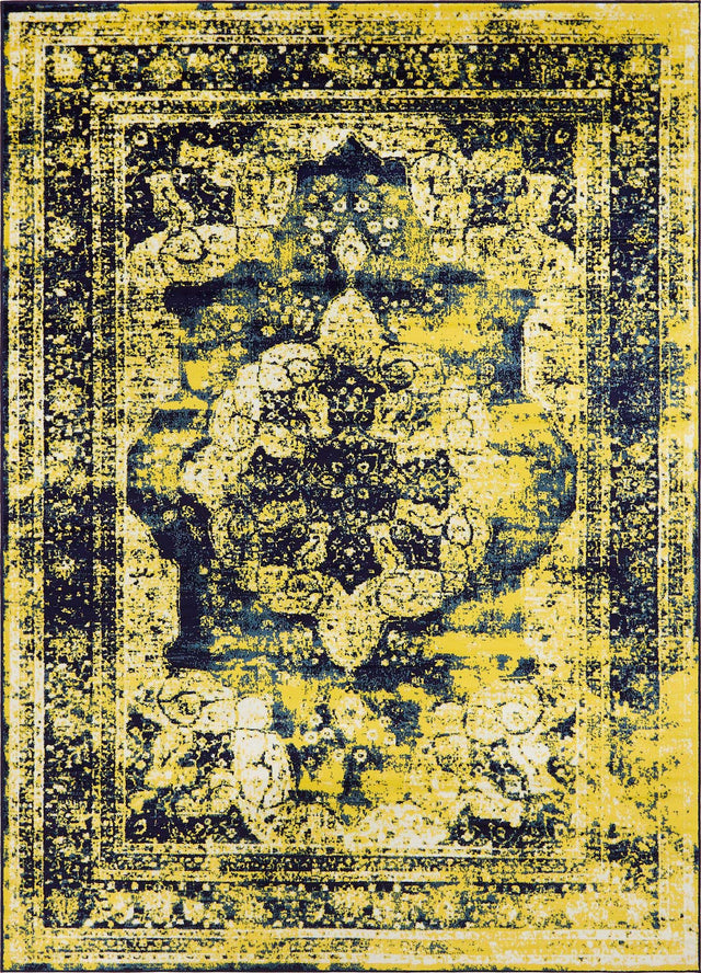 Navy Blue 7' 10 x 11' Sofia Rectangle Area Rug Durable Easy Clean Stain Resistant Unique Carpet for Affordable Interior Home Design for Sale at Rug Engine