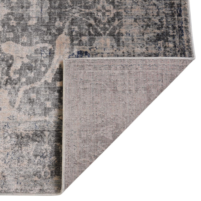 Gray 4' 1 x 6' 1 Asheville Rectangle Area Rug 100% Polypropylene With Cotton Backing Easy Clean Indoor Living Dining Bedroom Office Carpet for Sale at Rug Engine
