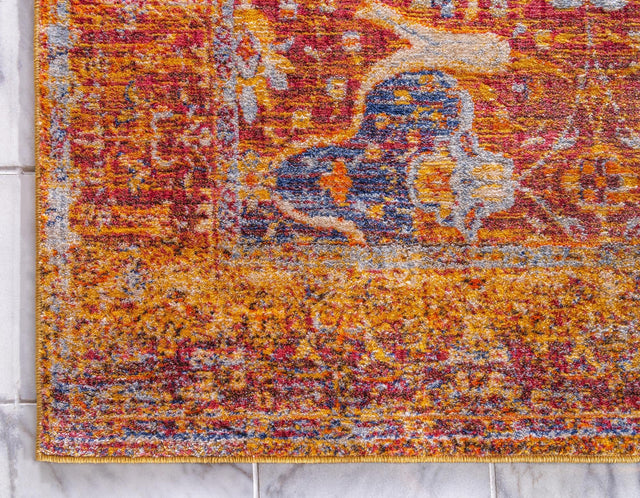 Multicolor 2' 2 x 6' 1 Asheville Runner Area Rug 100% Polypropylene With Cotton Backing Easy Clean Indoor Living Dining Bedroom Office Carpet for Sale at Rug Engine
