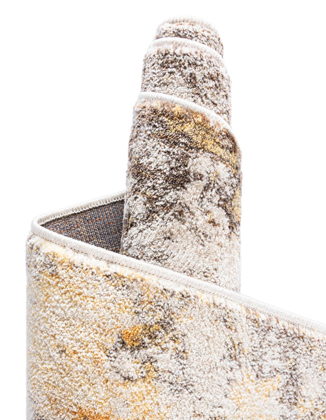 Ivory Beige 2' 2 x 6' 1 Helios Runner Area Rug 100% Polypropylene (Space-Dyed Yarn) Easy Clean With Cotton Backing Contemporary Carpet for Sale at Rug Engine