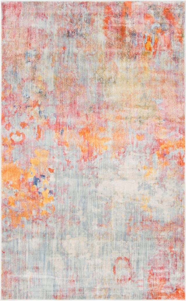 Multicolor 5' 1 x 8' Helios Rectangle Area Rug 100% Polypropylene (Space-Dyed Yarn) Easy Clean With Cotton Backing Contemporary Carpet for Sale at Rug Engine