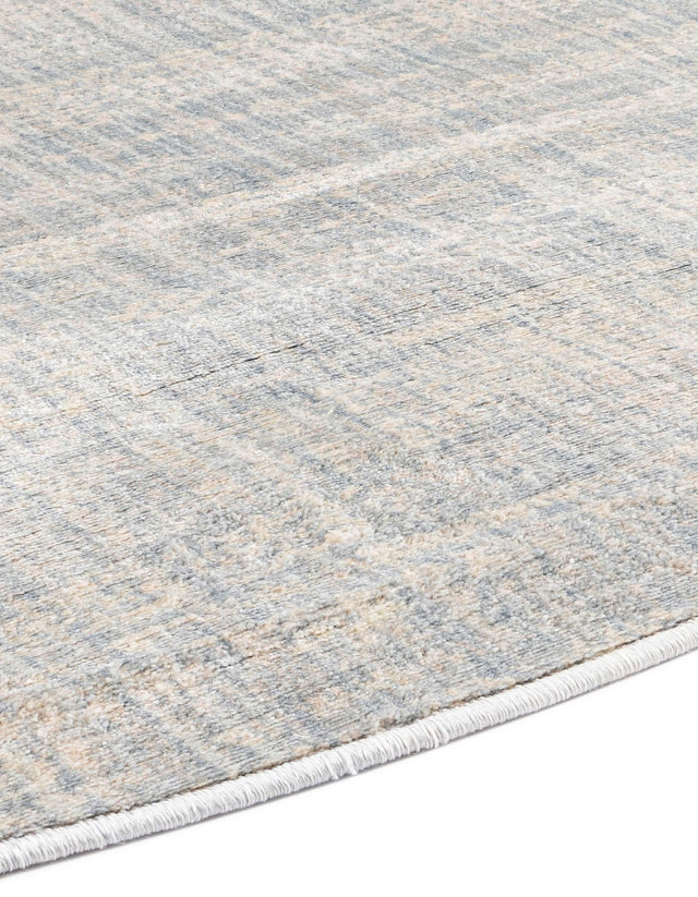 Silver Mist 8' x 8' Helios Round Area Rug 100% Polypropylene (Space-Dyed Yarn) Easy Clean With Cotton Backing Contemporary Carpet for Sale at Rug Engine