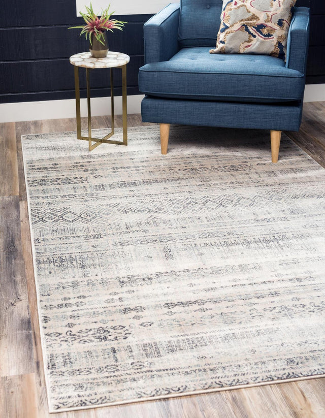 Beige 8' x 10' Helios Rectangle Area Rug 100% Polypropylene (Space-Dyed Yarn) Easy Clean With Cotton Backing Contemporary Carpet for Sale at Rug Engine