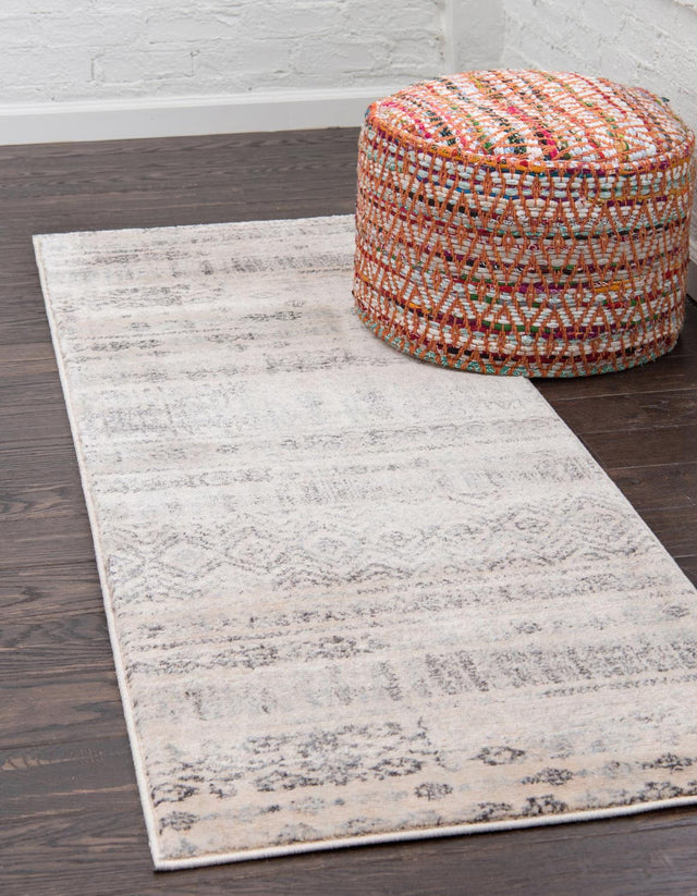 Beige 2' 2 x 6' 1 Helios Runner Area Rug 100% Polypropylene (Space-Dyed Yarn) Easy Clean With Cotton Backing Contemporary Carpet for Sale at Rug Engine