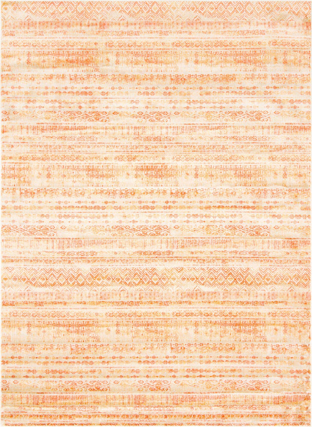 Orange 9' x 12' 2 Helios Rectangle Area Rug 100% Polypropylene (Space-Dyed Yarn) Easy Clean With Cotton Backing Contemporary Carpet for Sale at Rug Engine