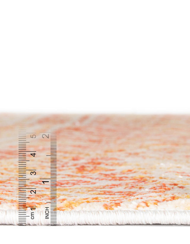 Orange 8' x 10' Helios Rectangle Area Rug 100% Polypropylene (Space-Dyed Yarn) Easy Clean With Cotton Backing Contemporary Carpet for Sale at Rug Engine