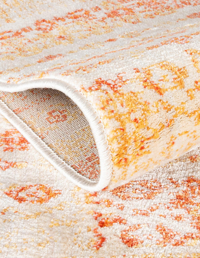 Orange 8' x 10' Helios Rectangle Area Rug 100% Polypropylene (Space-Dyed Yarn) Easy Clean With Cotton Backing Contemporary Carpet for Sale at Rug Engine