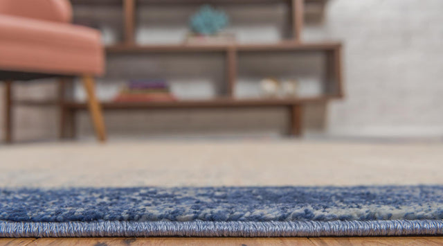 Blue 5' 1 x 8' Helios Rectangle Area Rug 100% Polypropylene (Space-Dyed Yarn) Easy Clean With Cotton Backing Contemporary Carpet for Sale at Rug Engine