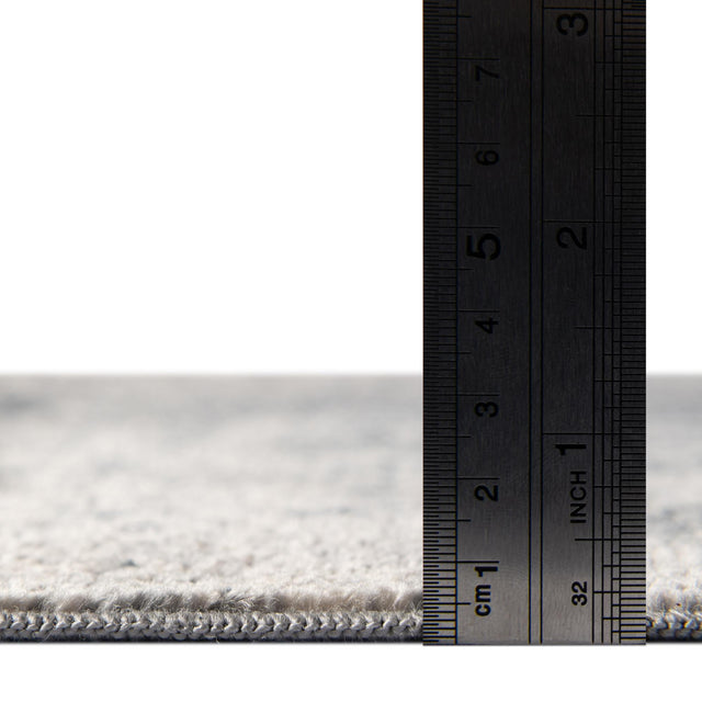 Gray 7' 1 x 7' 1 Chateau Square Area Rug 85% Polypropylene & 15% Chenille With Cotton Backing Traditional Vintage Distressed Carpet for Classical Interior Design Decorating for Sale at Rug Engine