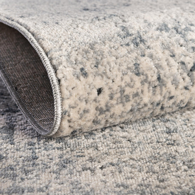 Gray 5' 3 x 5' 3 Chateau Square Area Rug 85% Polypropylene & 15% Chenille With Cotton Backing Traditional Vintage Distressed Carpet for Classical Interior Design Decorating for Sale at Rug Engine