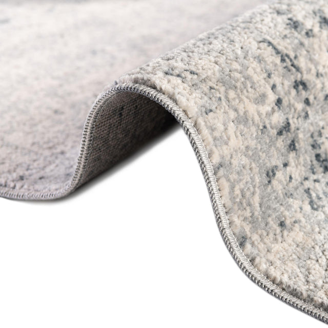 Gray 7' 1 x 7' 1 Chateau Square Area Rug 85% Polypropylene & 15% Chenille With Cotton Backing Traditional Vintage Distressed Carpet for Classical Interior Design Decorating for Sale at Rug Engine